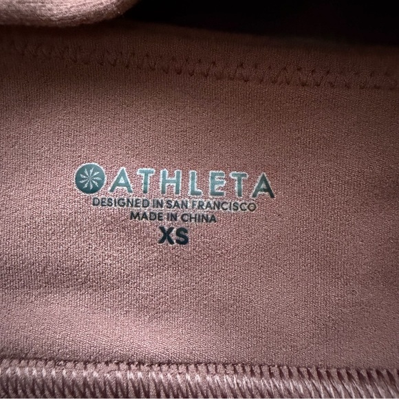 Athleta XS Powervita Everyday Sports Bra Women’s Workout Activewear Redish Brown - Picture 5 of 5
